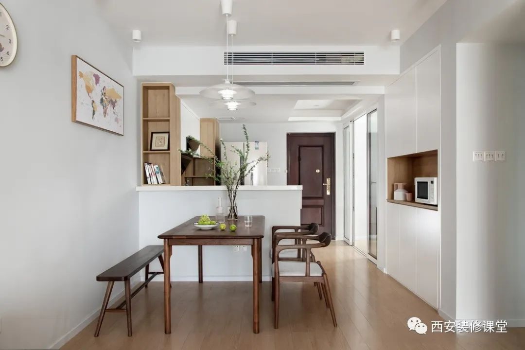 三室一厅92平原木色新中式,精装修大三室婚房