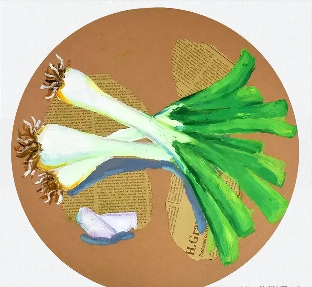疯狂的大葱油画棒,大葱重彩油画棒