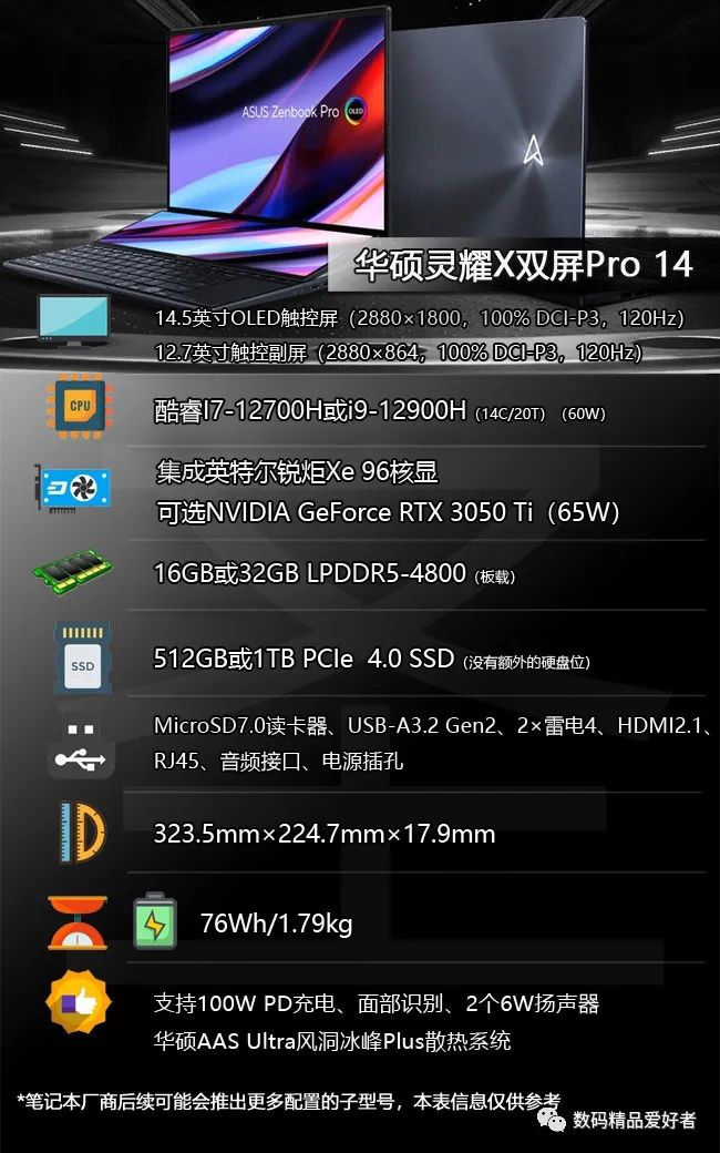 华硕灵耀折叠屏笔记本有多大,华硕灵耀x双屏笔记本i9实测