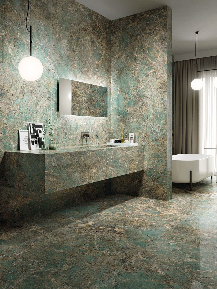 瓷砖配色卫生间,选白色亮光砖还是选浅灰色亮光砖