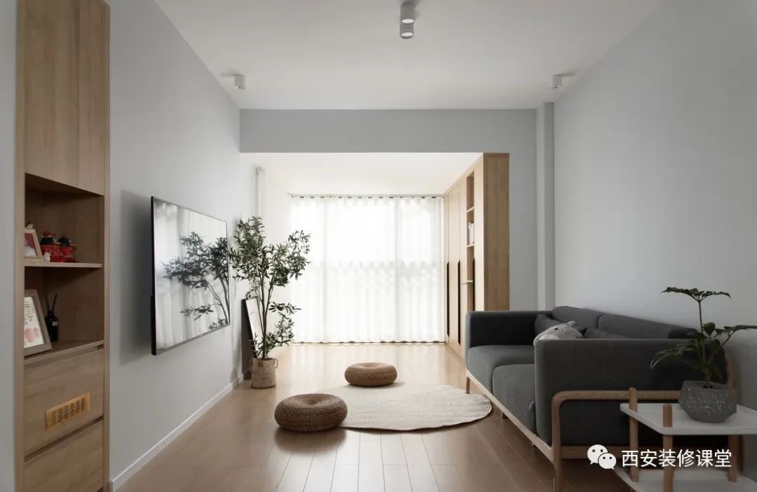 三室一厅92平原木色新中式,精装修大三室婚房