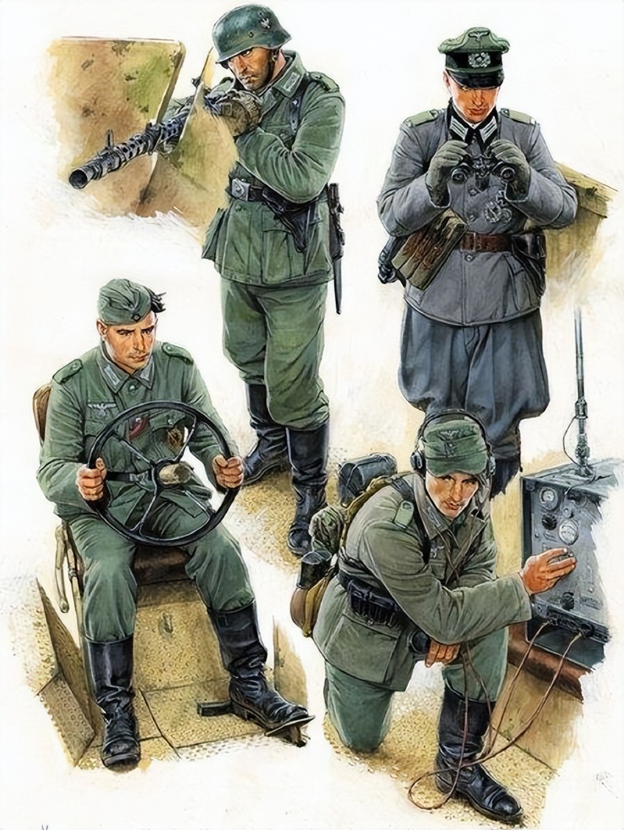 二战德军彩照图,二战德军坦克彩绘图片