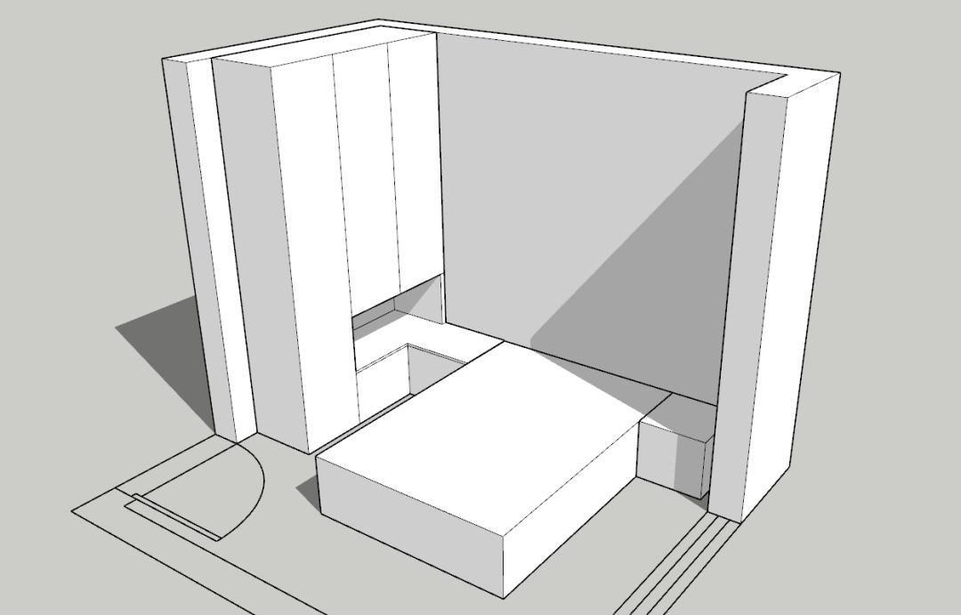床头柜挡衣柜的3种解决方案,床头柜挡着衣柜门怎么后期补救