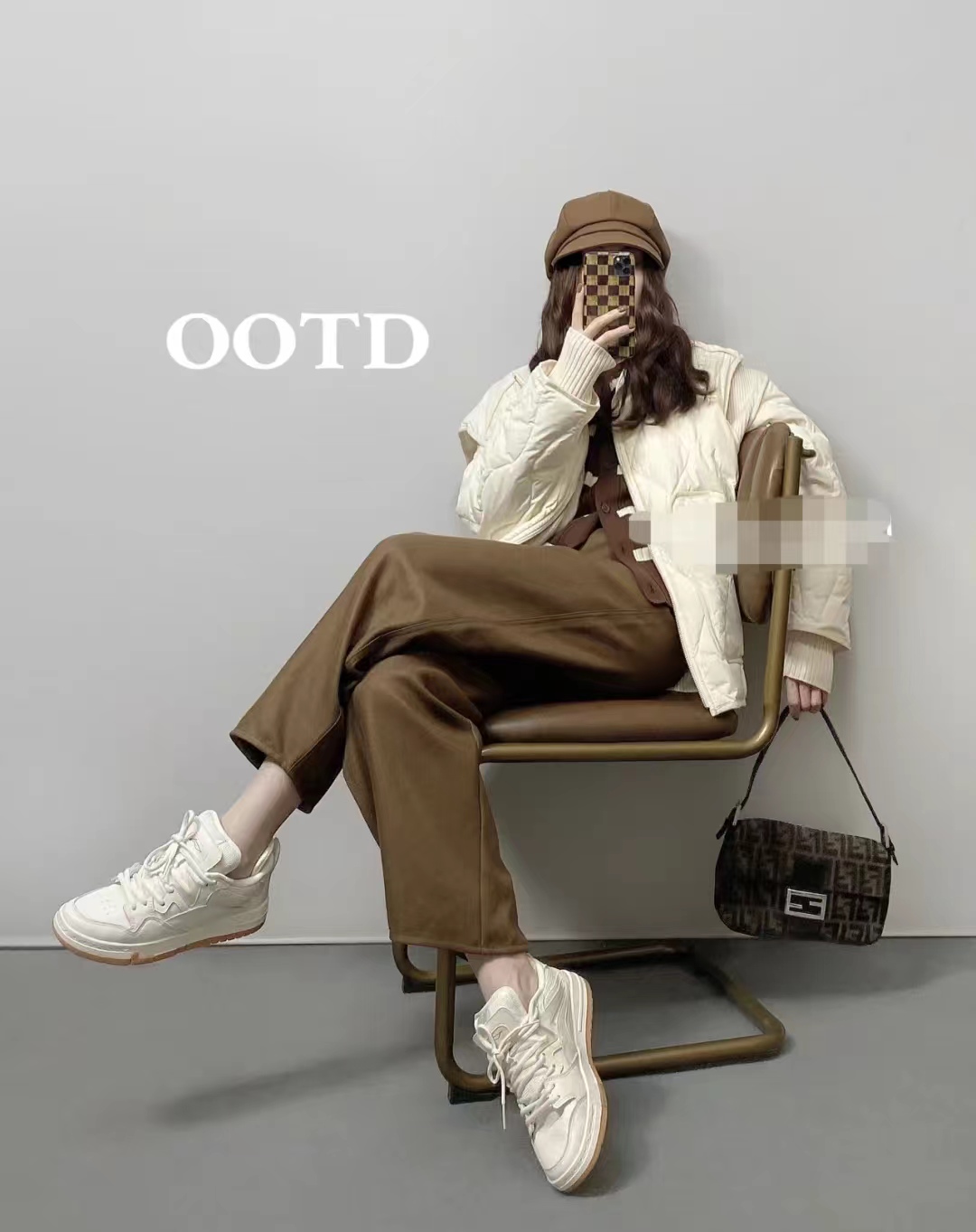 秋日棕色系穿搭,秋冬季整套棕色系穿搭推荐