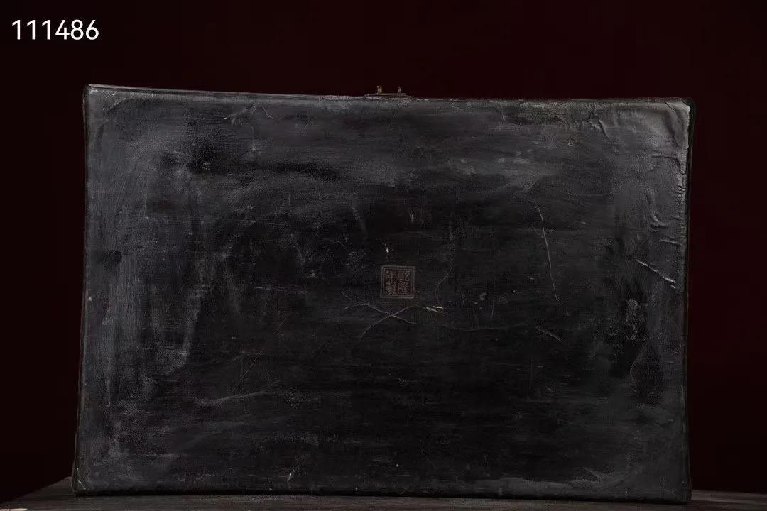 漆器箱子图片,大漆描金画卷盒