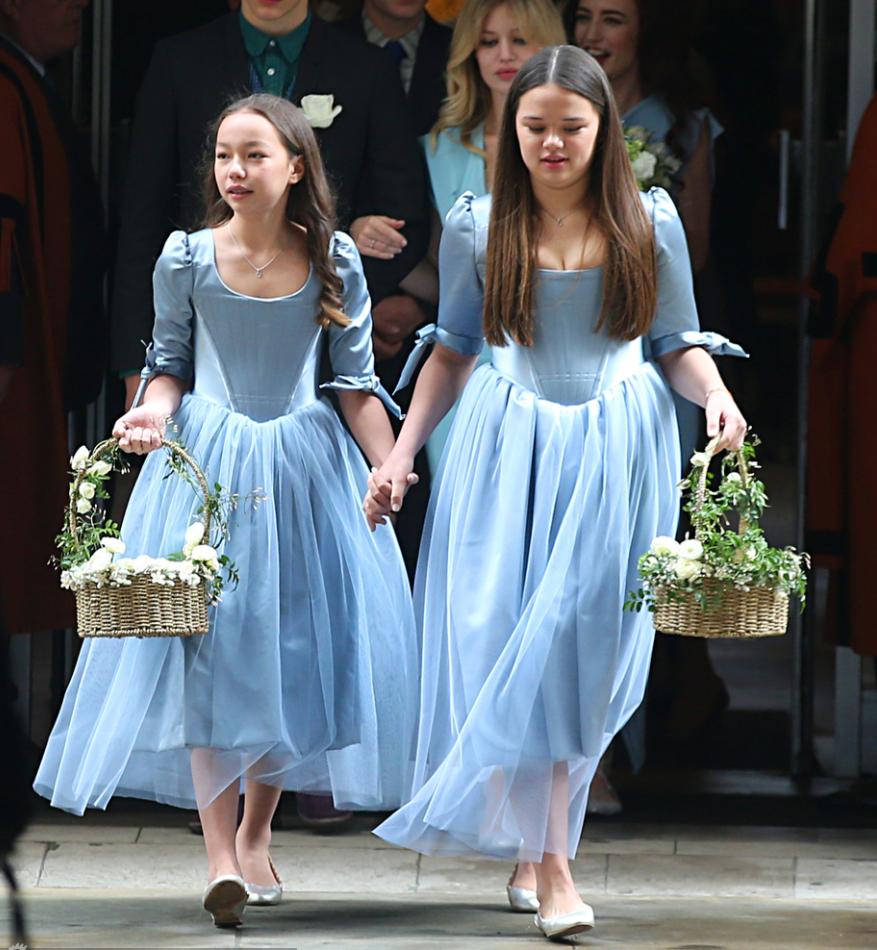 邓文迪与默多克的小女儿,邓文迪的两个女儿与默多克