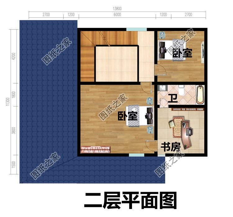 农村最简单实惠一层半设计图,农村一层半的设计图