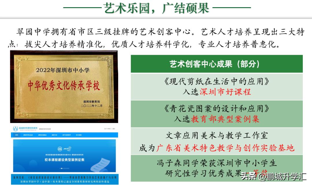 小升初怎么考入深圳翠园中学,中考成绩广东深圳