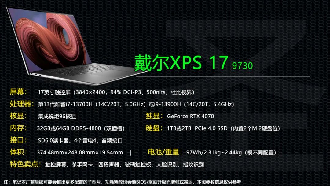 戴尔新xps17笔记本,戴尔xps15-9550-r1828t