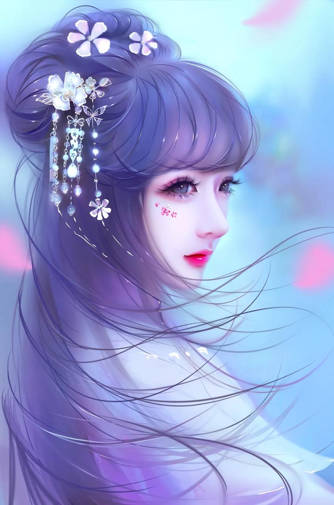 精美手绘手机壁纸古装演员,唐嫣古装高清壁纸