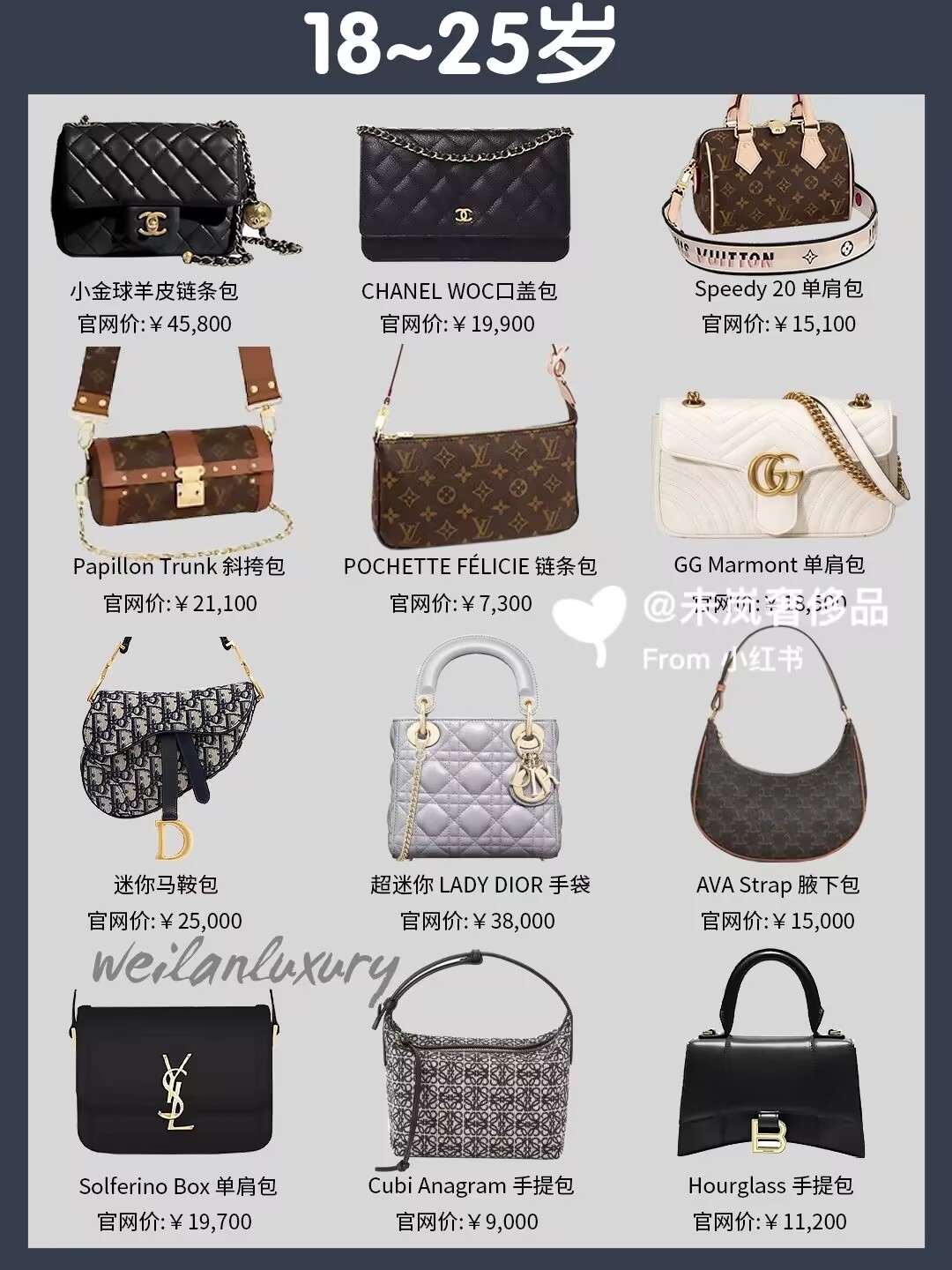 适合年轻人四季背的包包有哪些,不同年龄段背的包包