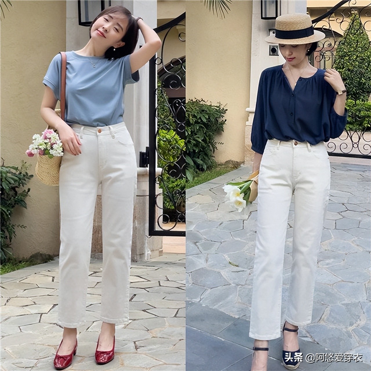 九分裤牛仔阔腿裤秋冬,显瘦阔腿裤推荐冬季九分裤