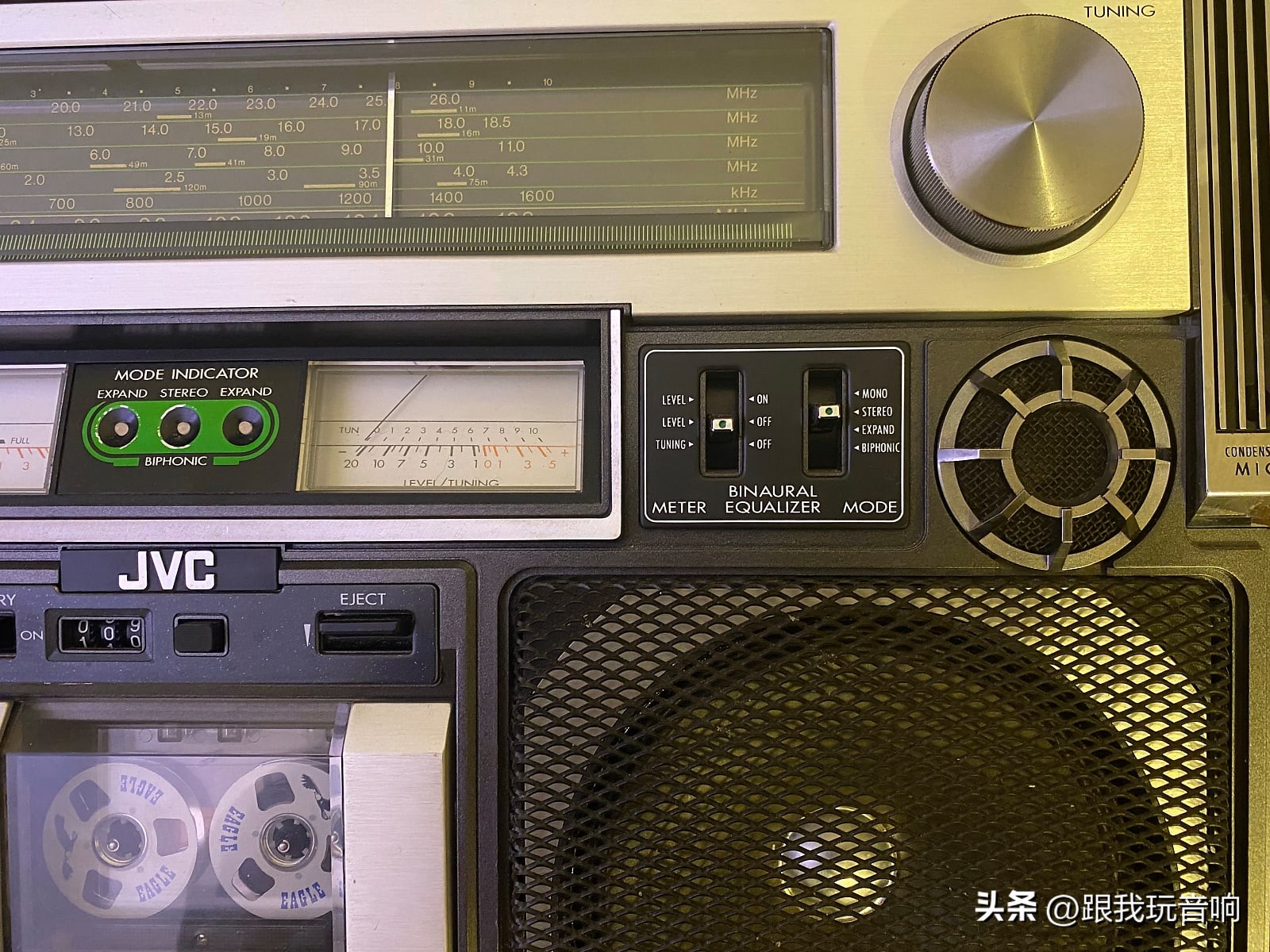 80年代jvc收录机,怀旧微型收录机音响