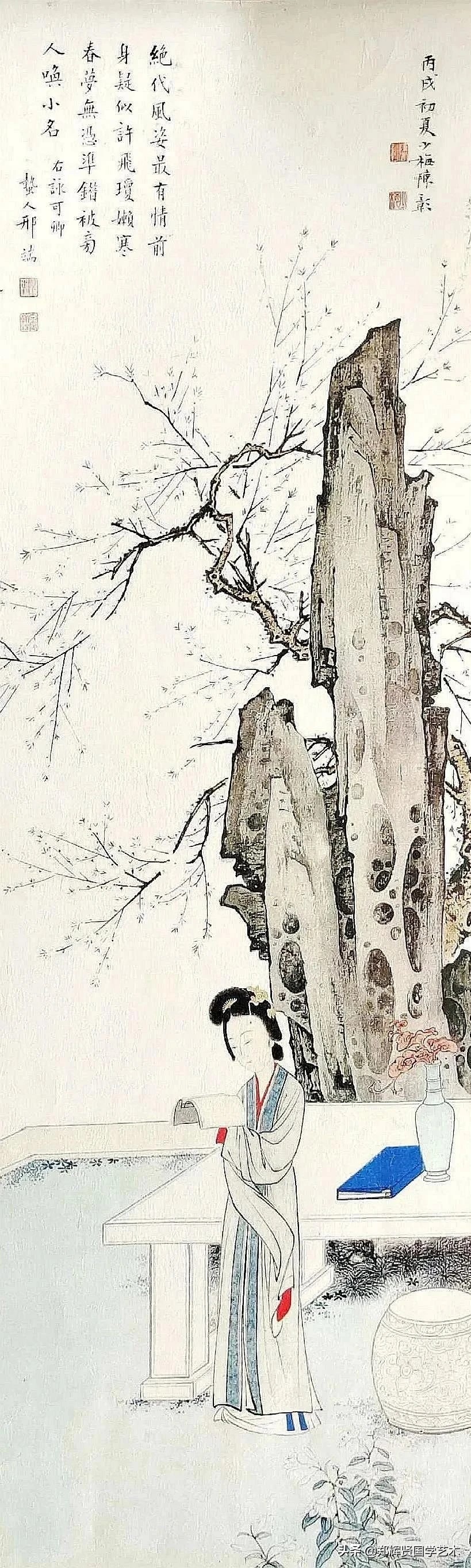 莺歌闹柳烟，一缕春风花解语，满园姹紫笑嫣然