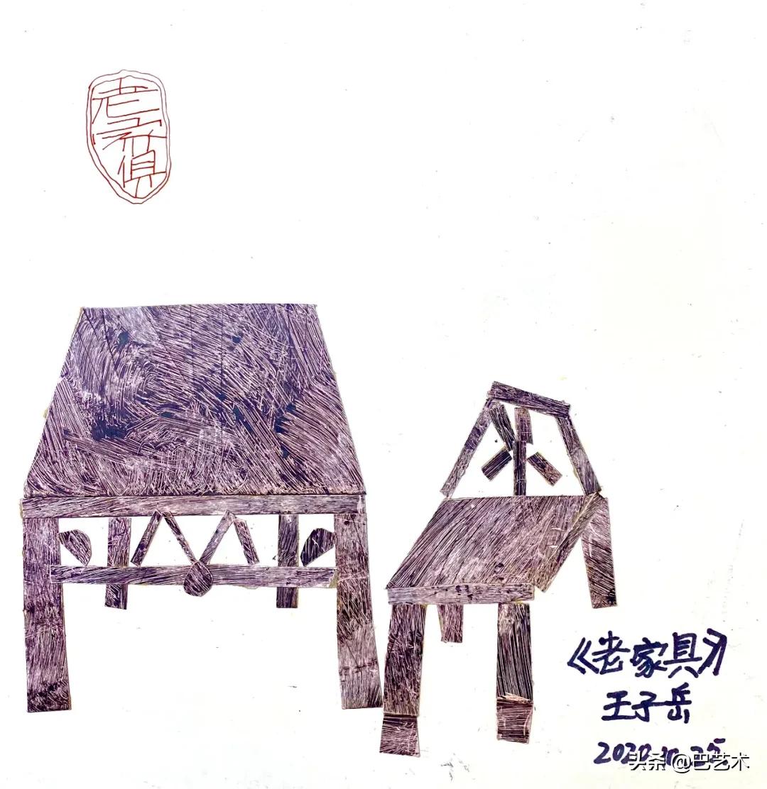 版画板子肌理,少儿创意版画凸面版画