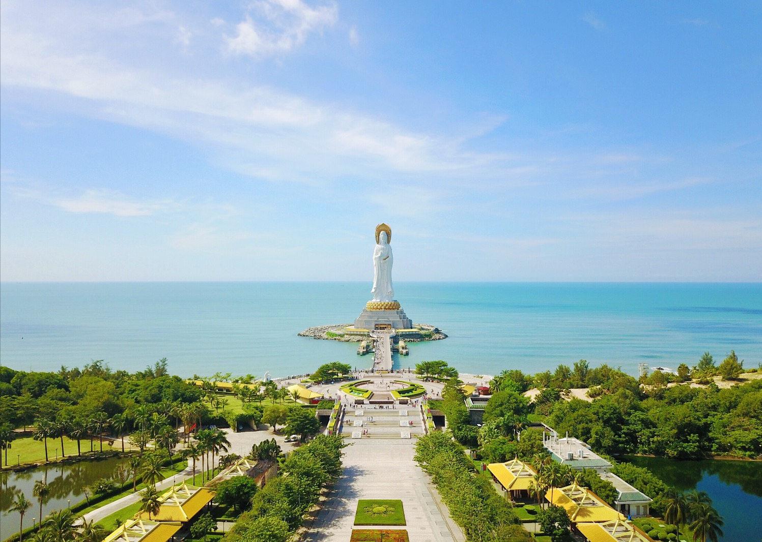 海南耗资8亿建观音像,海南南海观音像高多少米