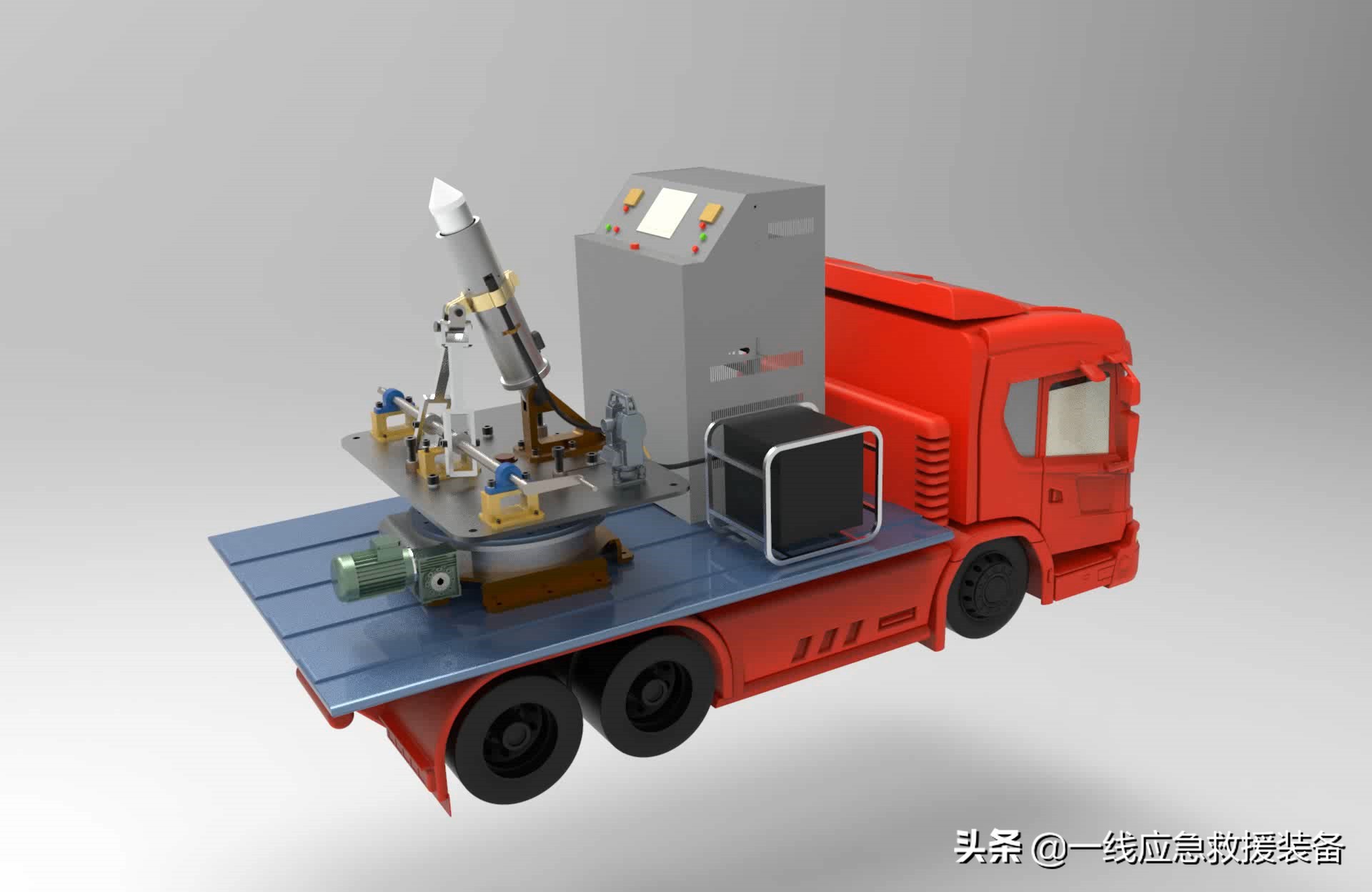 中国电磁炮消防车,消防灭火火箭炮