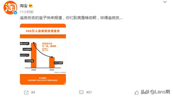 你的淘宝改账户名了吗,为什么要修改淘宝名