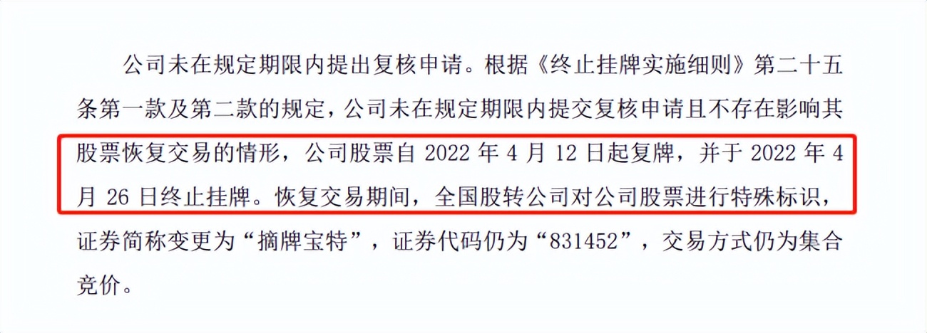 宝特龙进入退市整理期，股价大跌99%