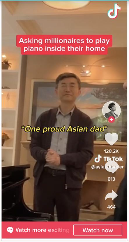 亚裔小哥进陌生富翁家弹钢琴对方竟直送$5000刀豪礼！