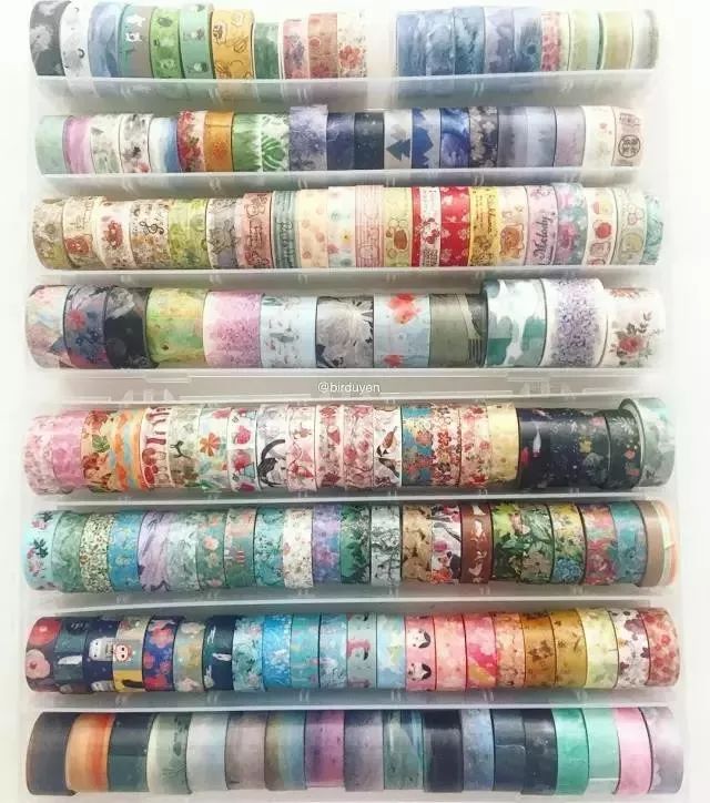 纸胶带做的小清新插画幼儿,胶带插画