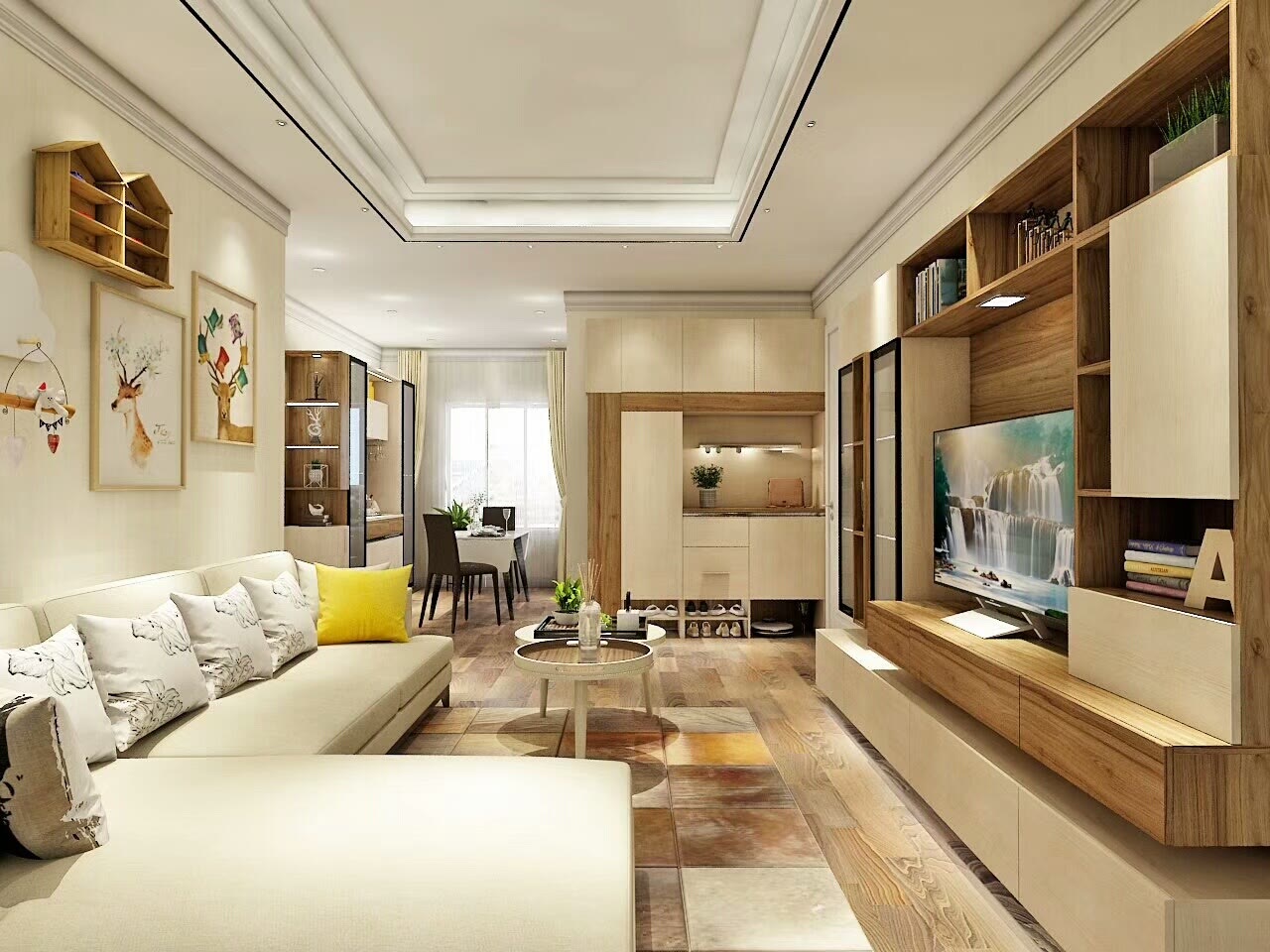 小户型电视柜简单设计,小户型电视柜装修设计