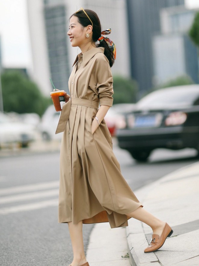 今年超流行的一款气质百搭直筒裙,直筒裙连衣裙气质高级感洋气