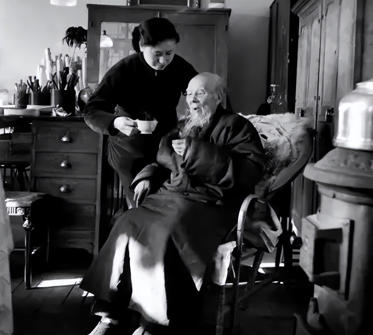 齐白石一只蜻蜓画作,齐白石的一花一叶