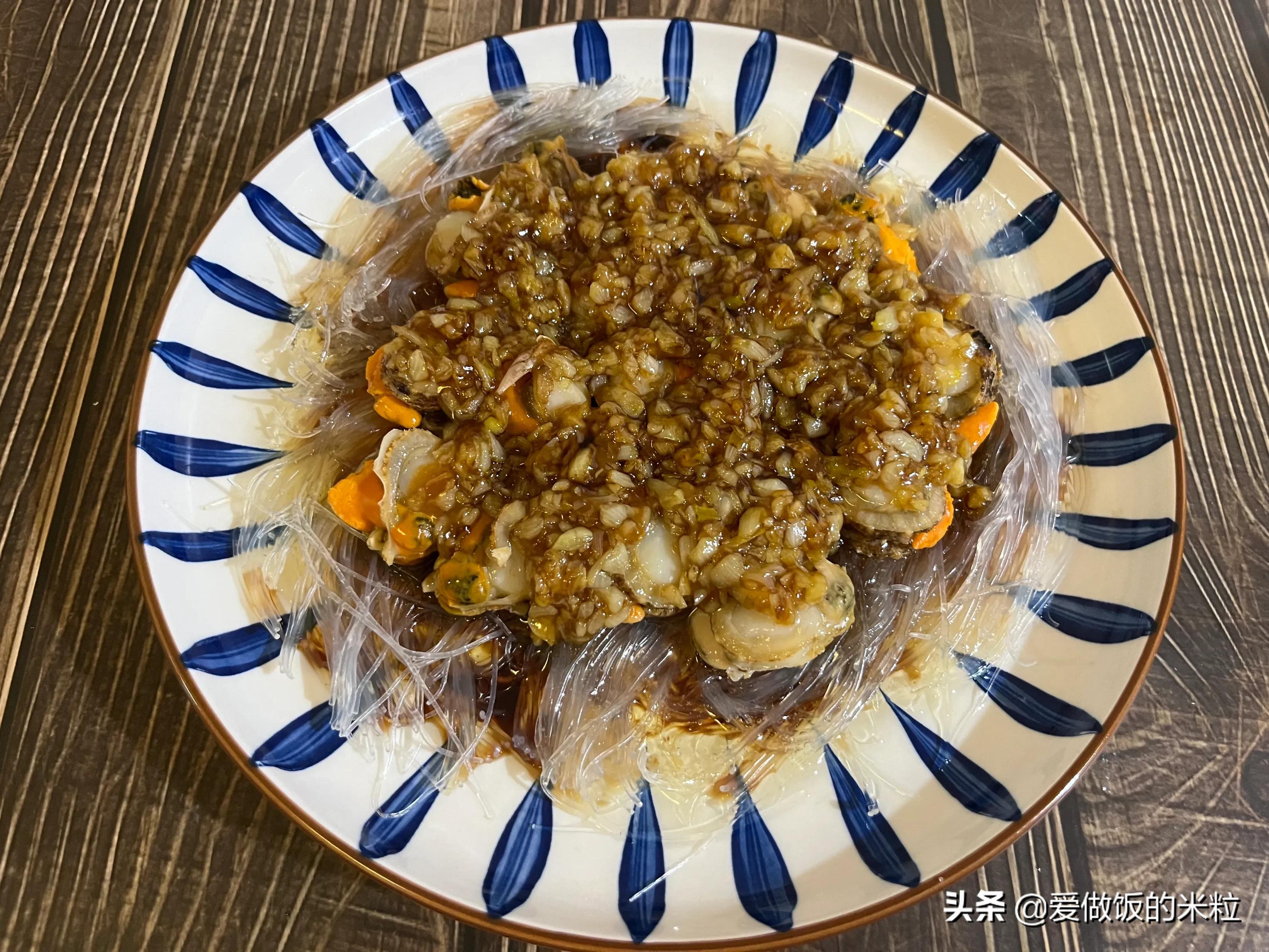 蒜蓉粉丝蒸扇贝肉的做法家常,蒜蓉粉丝蒸扇贝肉怎么做最好吃
