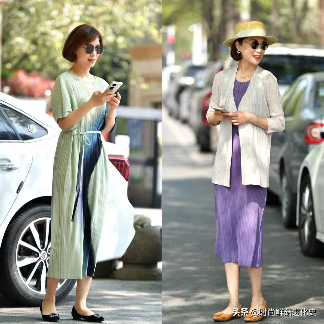 今夏流行一种裙：叫“三宅麻花褶裙”！时髦显瘦，50、60岁穿更美