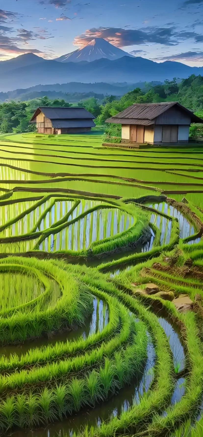赏田园风光图片,美在深秋田园风光图片
