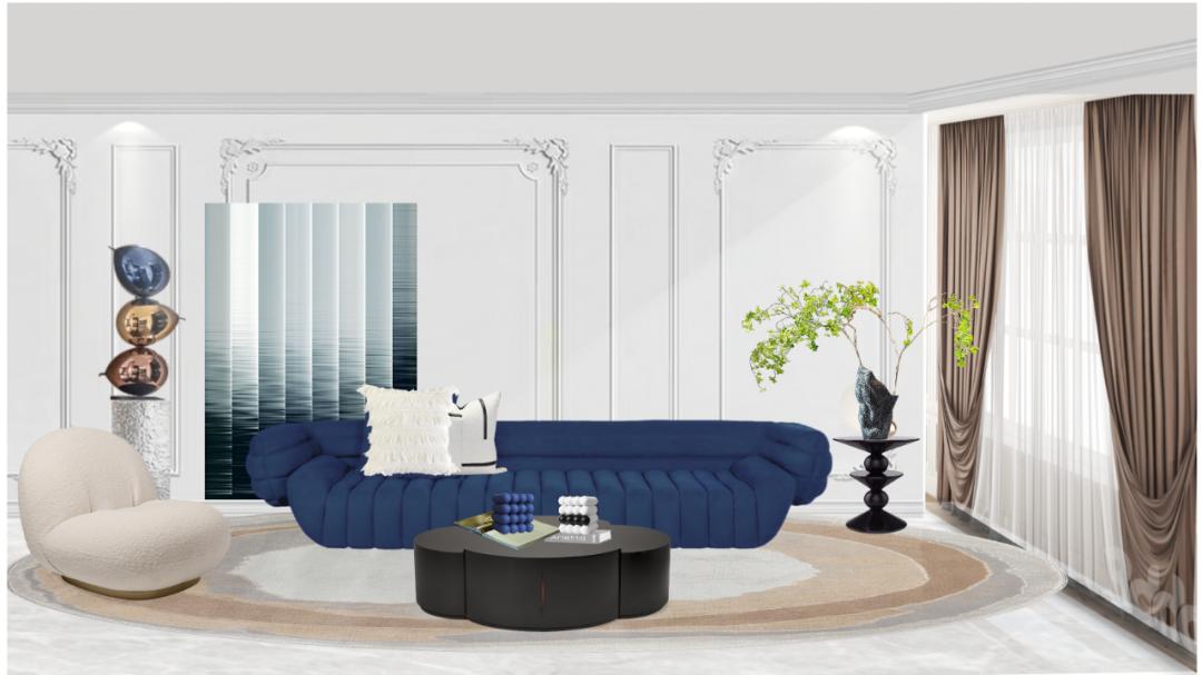 克莱因蓝背景图高级感,克莱因蓝设计