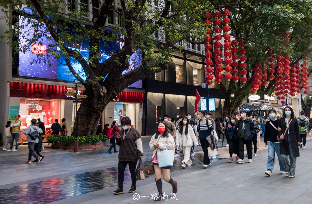 广州老牌步行街，曾经由热闹变萧条，新春期间人气比珠江新城还高