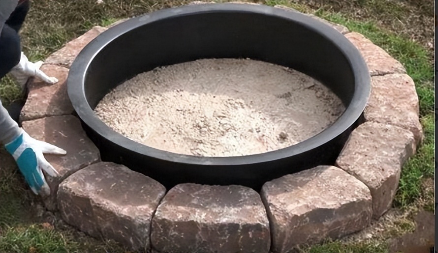 别墅庭院砖砌烤炉,砖砌烧烤灶庭院