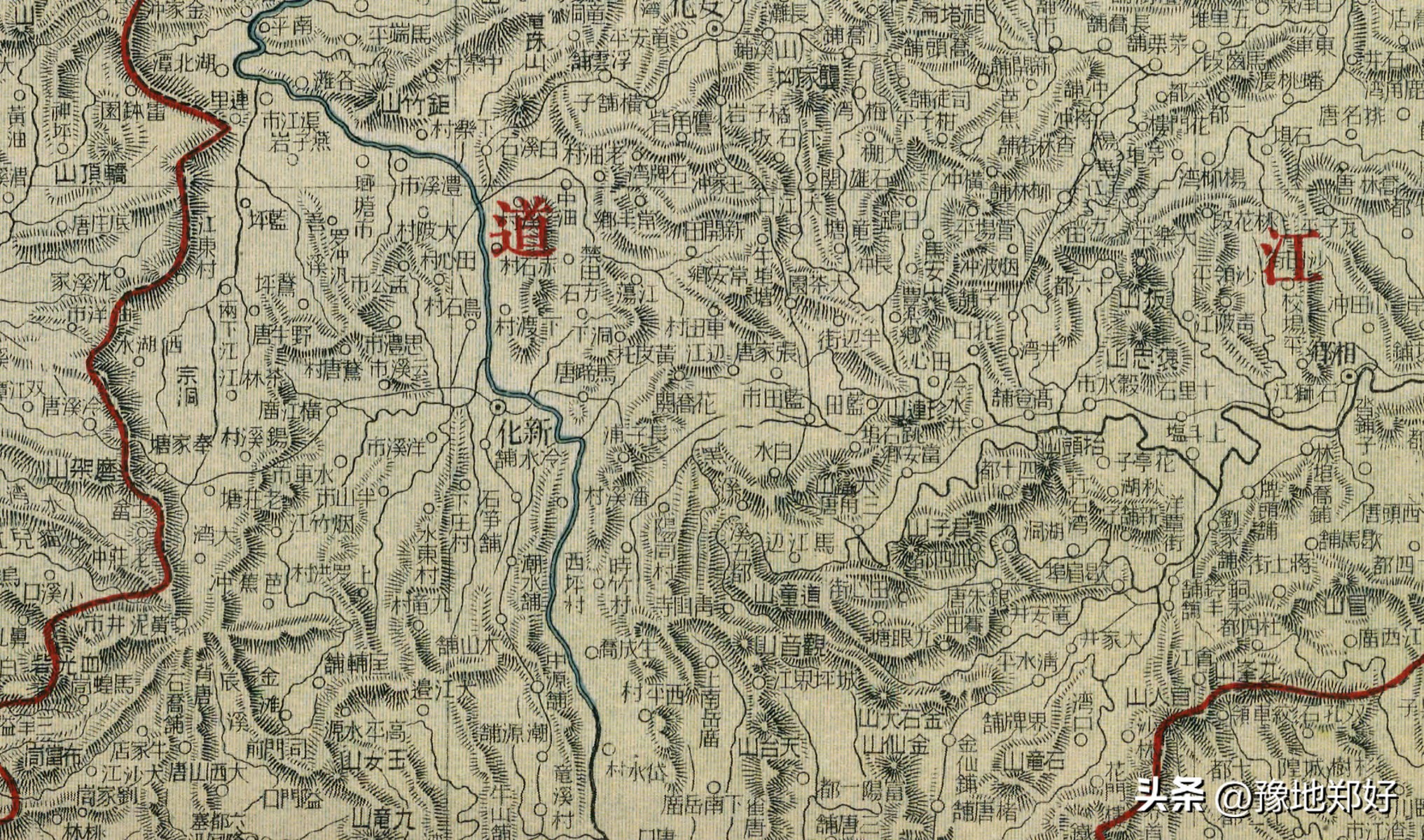 湖南历史地图全图,湖南省民国老地图