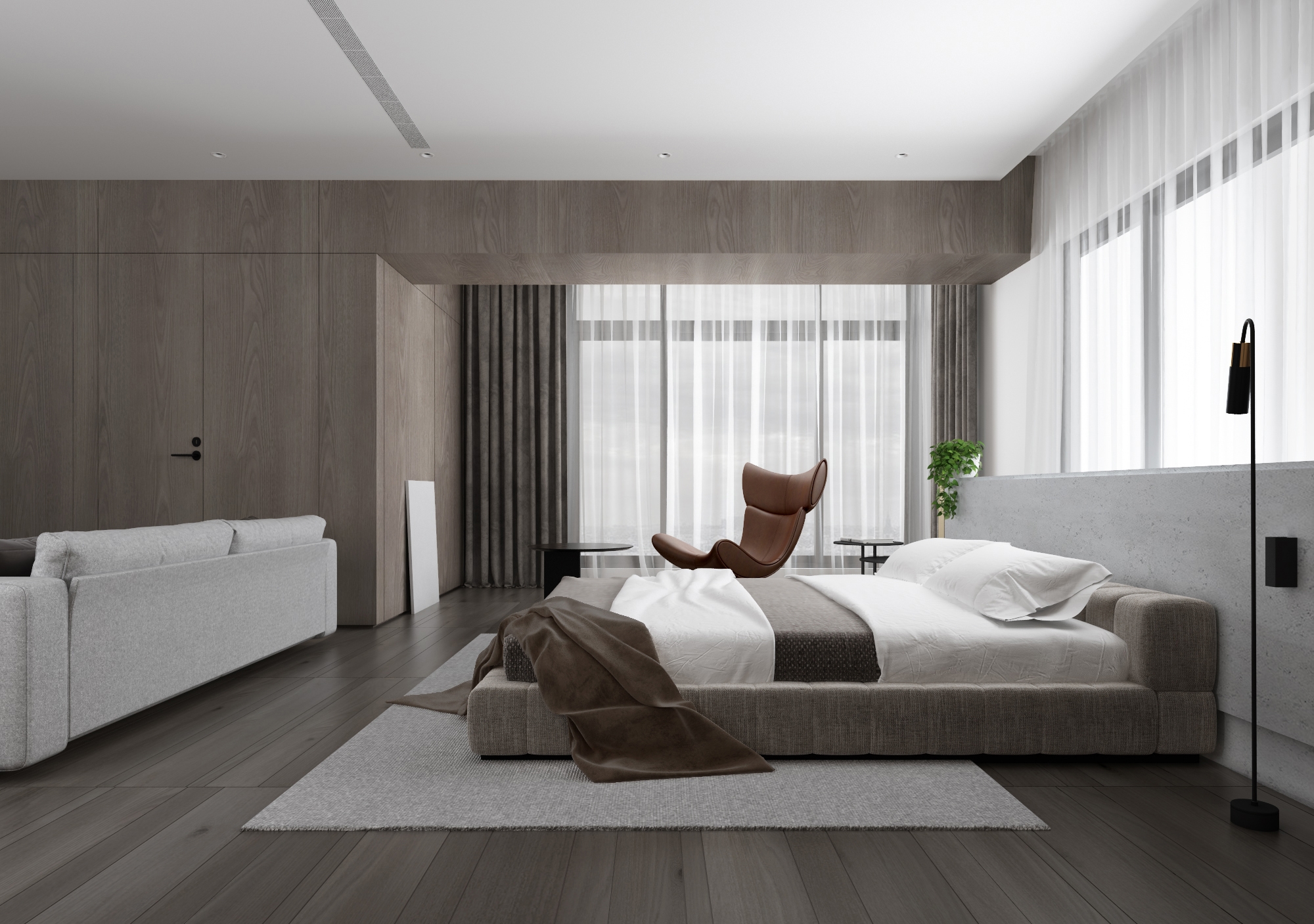 禅意侘寂风豪宅,侘寂挑空别墅