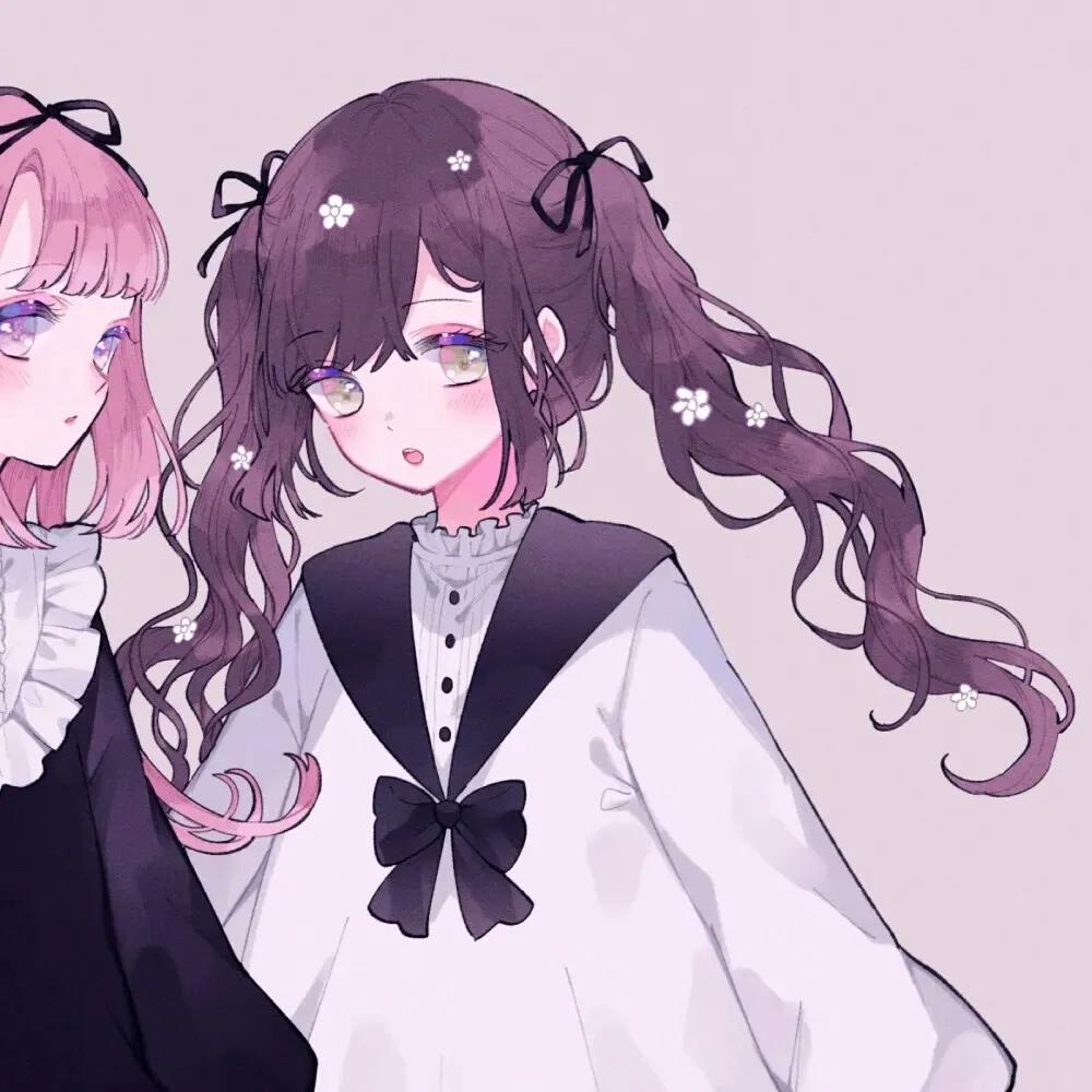 萌妹的闺蜜头像二人,闺蜜头像可爱双人专用