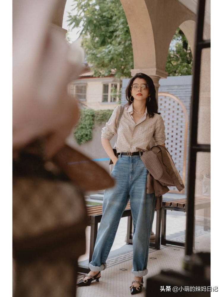 三木穿搭牛仔服,跟着三木学白色裤子穿搭