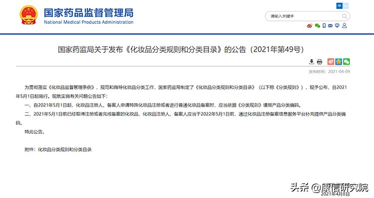 化妆品产品分类的基本知识,化妆品分类规则和分类目录图解