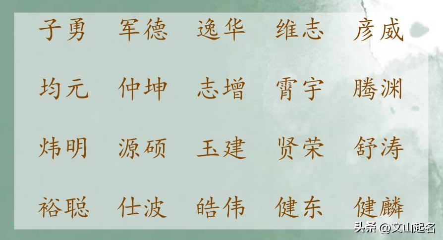 男孩子成字辈取名,男孩子取名有志气