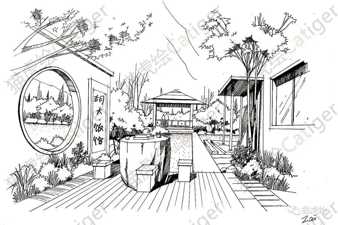 猫虎画,猫虎绘画