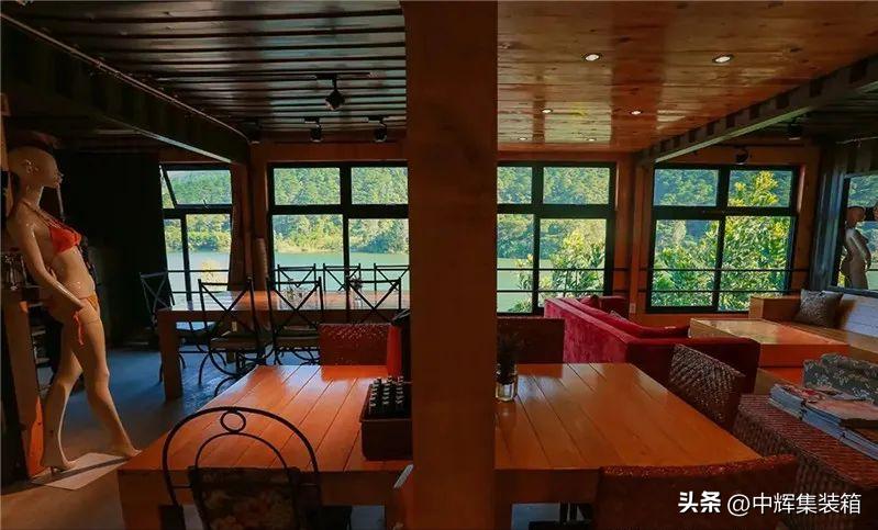 集装箱全景落地窗民宿,组合式集装箱民宿