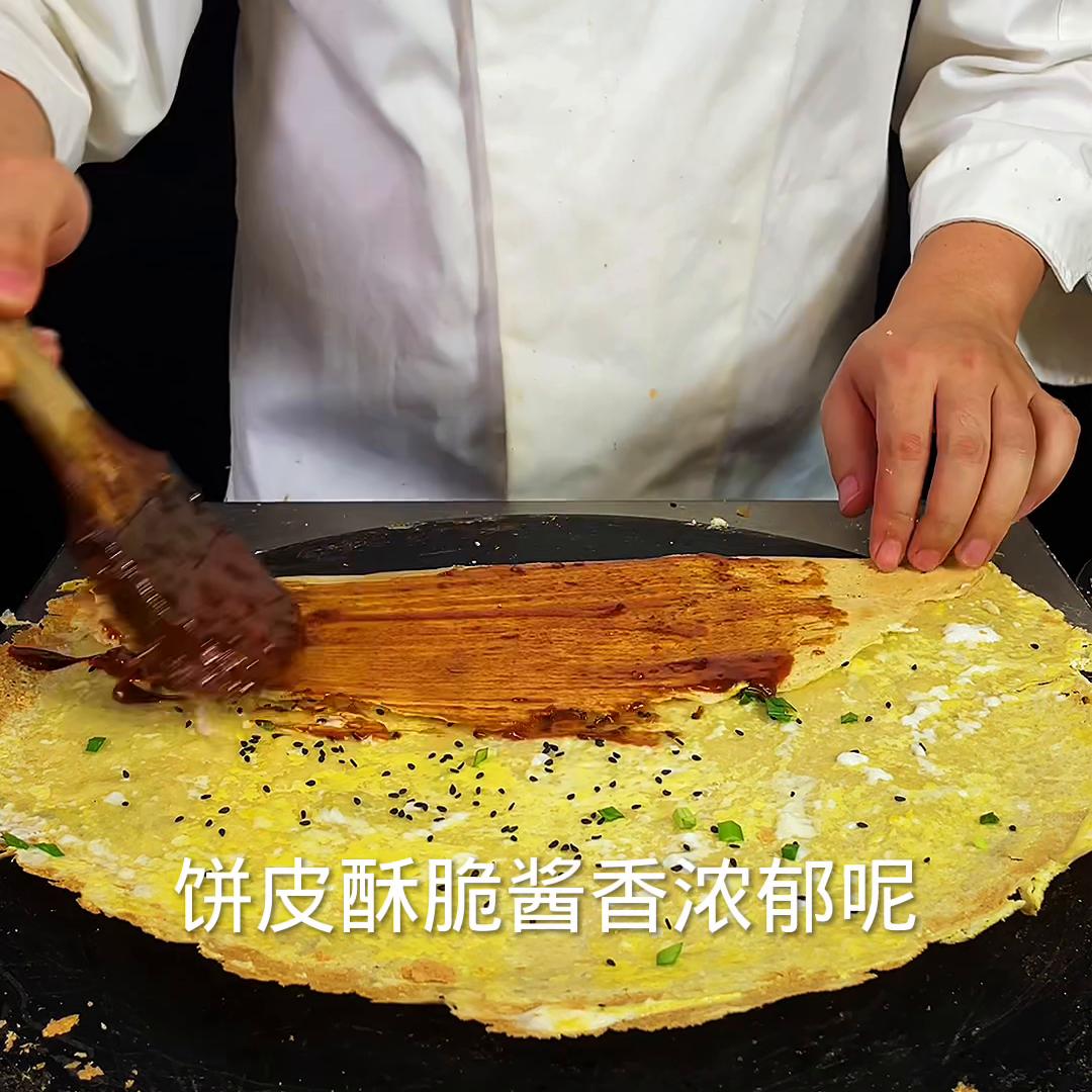 街边上常见的早餐美食怎么做饼皮酥脆酱香浓郁的呢#喜喜老师