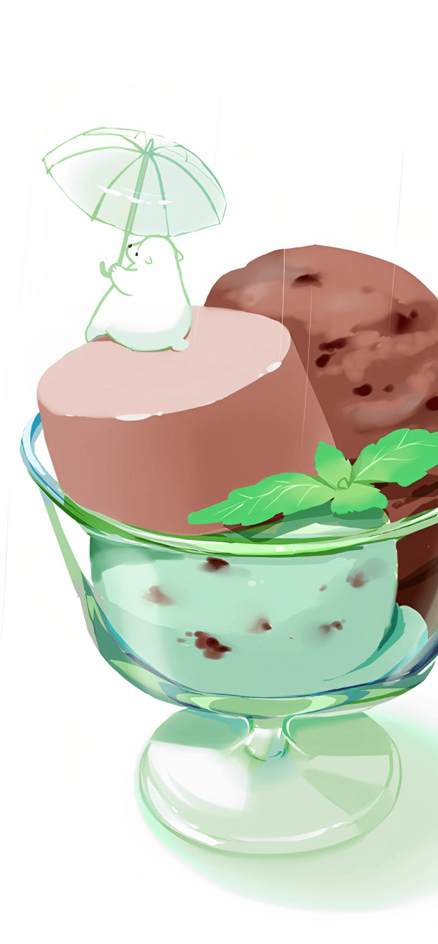 画薄荷味巧克力,手绘水彩巧克力