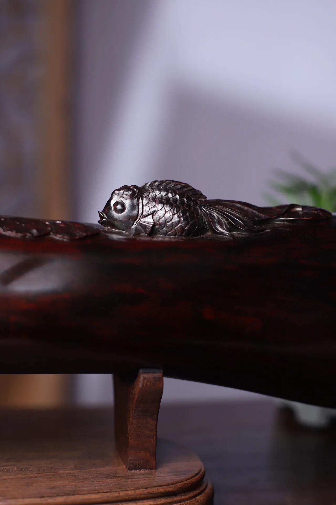 印度小叶紫檀年年有余,印度小叶紫檀升值价值高吗