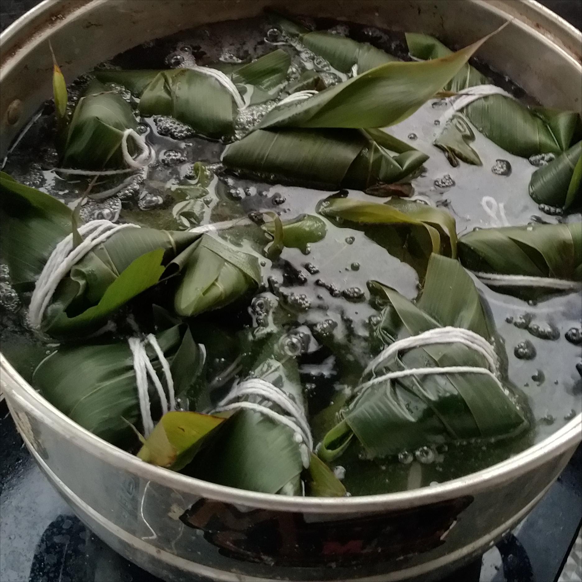 粽子没有泡米怎么煮才能没有硬心,泡过的江米粽子煮多久