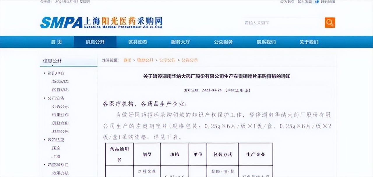 华纳药厂“左奥硝唑片”遭采购撤网，与专利纠纷有关？