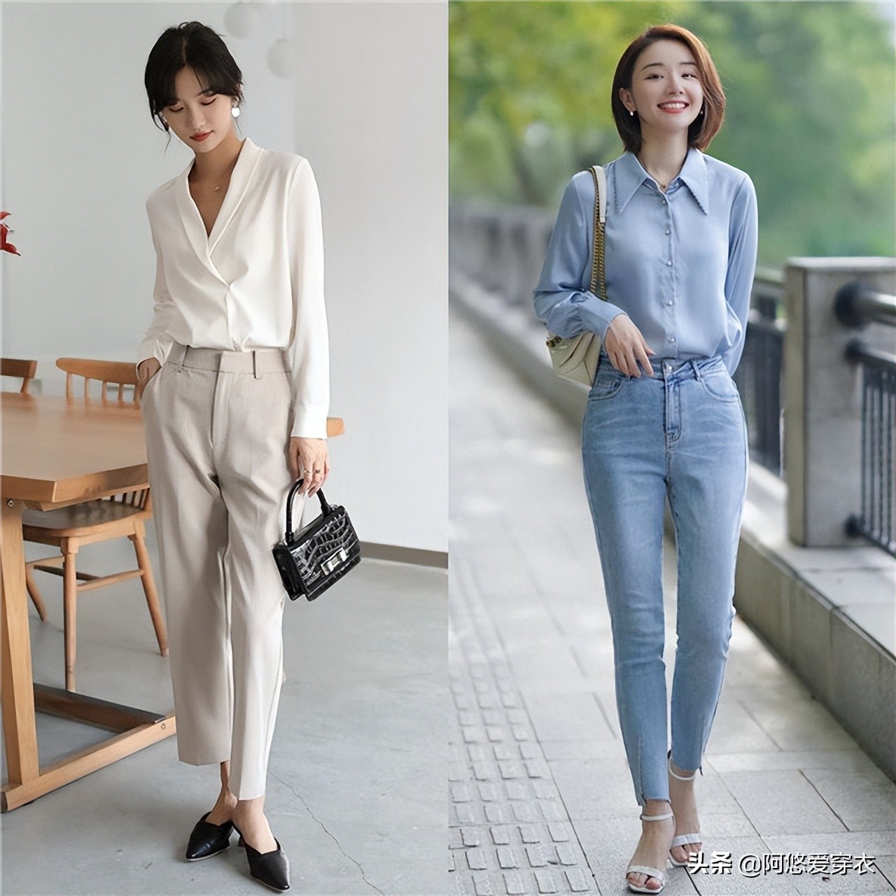 九分裤牛仔阔腿裤秋冬,显瘦阔腿裤推荐冬季九分裤