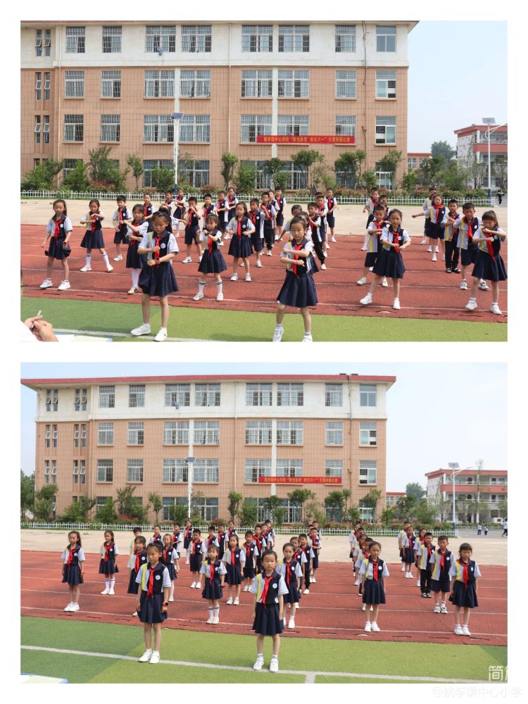 阳光体育展风采,小学大课间操特色活动展示