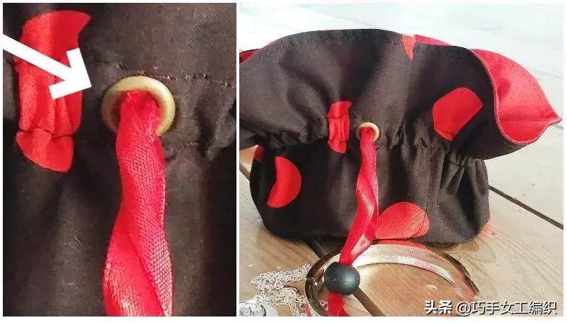 两块布制作的收纳袋,两块长方形布怎么做一个收纳袋